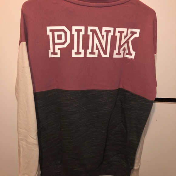 SOLD ——
PINK Victoria Secret Quarter ZIP pullover - Picture 3 of 4